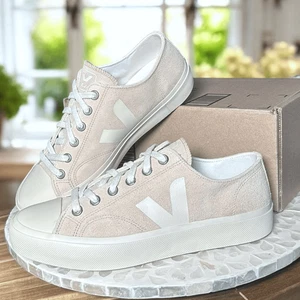 Scarpe sneakers VEJA Wata II basse pelle scamosciata mandorla Pierre taglia EU 42 US donna - Foto 1 di 12