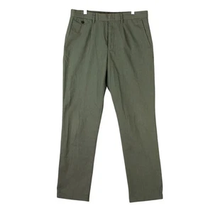 Wallace & Barnes Officers Chino Pants Mens 32x32 Green Slim Fit Casual - Picture 1 of 17