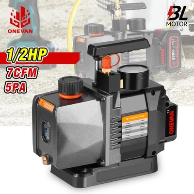 Für Makita 18V Akku Vakuum Pumpe Unterdruckpumpe Monteurholfe Klimaanlage 1/2HP - Bild 1 von 4