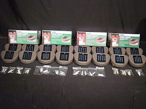 16 Solar Power Deck Fence Wall Patio Outdoor Path Dusk to Dawn Lights LED Lamps
