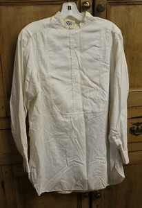 VTG ANTIQUE SIOUX CITY COLLARLESS SHIRT 1914-15 BIB FRONT TAGG BROTHERS EST 1878 - Picture 1 of 12