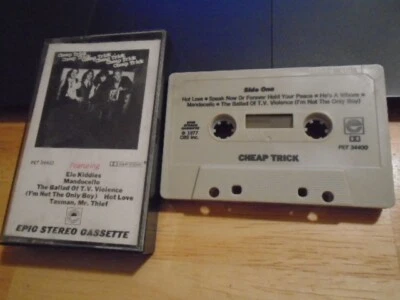 RARE OOP promo Cheap Trick 1st CASSETTE TAPE rock 1977 Oh, Candy elo kiddies ! - Image 1 of 2