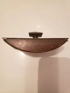 Antik ~ Roller/Wippe Messing Tintenlöscher ~ Art Deco Patina 2 7/8 x 5,25 cm - Bild 1 von 8