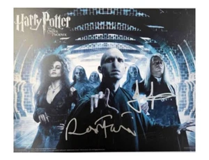 Impresión de Harry Potter 10x8" firmada por Ralph Fiennes y Jason Isaacs - Imagen 1 de 4