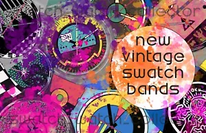 12/24 UPDATE NEW VINTAGE SWATCH WATCH BANDS 12MM 17MM POP GENT PICK DROP DOWN - Picture 1 of 124