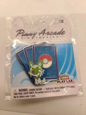 Pinny Arcade PAX East 2023 Pokemon Play Lab Sprigatito Pin TCG Card Game - Image 1 of 2