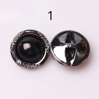 7X Metal Loop 21mm Round Buttons Sewing Craft for Overcoat Jacket Decoration DIY - Image 1 of 4
