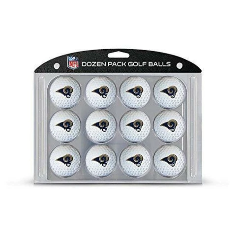 Team Golf NFL Los Angeles Rams Dozen Regulation Size Golf Balls, 12 Pack, Full Cover