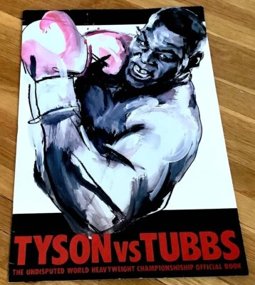 Mike Tyson vs Tony Tubbs 1988 Tokyo Japan Boxing Program Book w/ Poster - Image 1 of 4