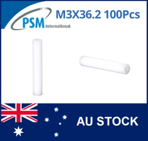 M3 X 36.2 PSM SPACER ROUND FEMALE / FEMALE ACETAL SPA04ACM336.2MM 100PCS - Picture 1 of 5