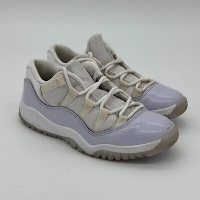 Jordan 11 Retro Zapatos para Correr Bajos Juvenil Niña 1.5Y Blanco Púrpura Zapatilla 580522101 Foto 1 de 4