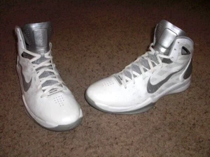 NIKE vintage 2010 white gray HYPERDUNK Shoes size US men's 18 - Picture 1 of 10