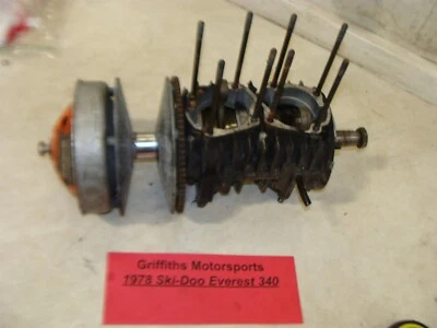 Skidoo Everest 340 1978 OEM extremo inferior cárter cigüeñal embrague primario manivela Foto 1 de 4