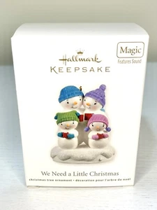 Hallmark 2011 We Need A Little Christmas Ornament - QXG3237 - Sound - NEW IN BOX - Picture 1 of 9