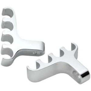 8.5mm Spark Plug Wire Separators Billet Aluminum Valve Cover Mount - Pair - Picture 1 of 1