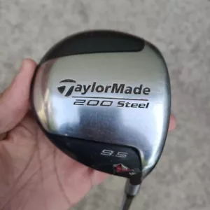 READ TaylorMade 200 Steel Driver 9.5 Degree Stiff Flex Graphite Shaft RH 43 Inch - Picture 1 of 14