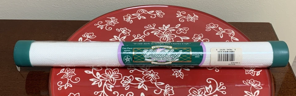 Charles Craft 18 Count Aida 2 Tubes 15x18 White