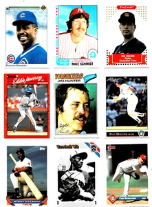 COLLECTION OF 27 ROOKIE, STAR & OTHER BASEBALL CARDS VG - MT LOT #4 - Picture 1 of 6