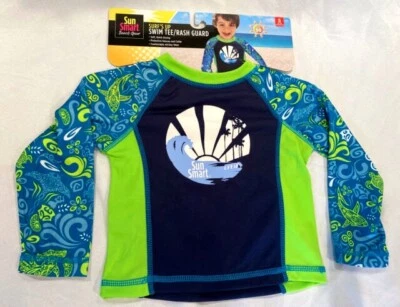 Camiseta de natación Aqua Leisure nueva sin etiquetas Smart Beach Gear niños azul verde S18-24 meses Foto 1 de 4