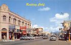 Postcard Ca Redding Market Street & Butte St.Thunderbird Lodge California 1950S