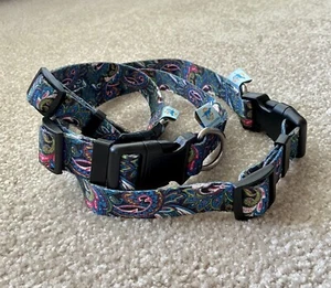 Medium Snap Dog Collar With Matching Leash, Paisley - Picture 1 of 5