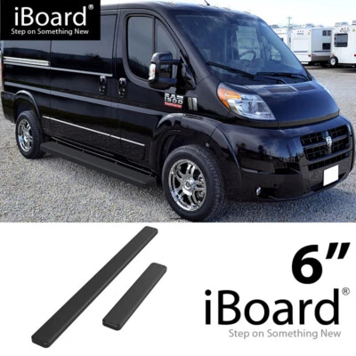 APS Running Board Step 6in Black Fit Ram ProMaster 118in Wheelbase 14-25 - Image 1 of 4