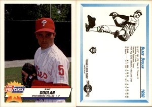 Blake Doolan 1993 Fleer ProCards #1050 Card *AutographDen*