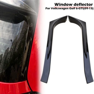 For VW Golf 6 MK6 GTI R GTD Black Rear Window Spoiler Side Wing Cover 2008~2013 - Picture 1 of 7