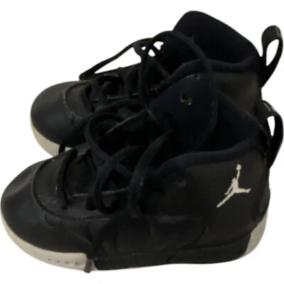 Zapatos de baloncesto Air Jordan Jumpman Pro XII jóvenes niños pequeños talla 6C cuero negro Foto 1 de 4