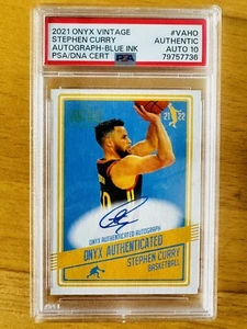 2021 Onyx Vintage Stephen Curry auto PSA 10. Super Rare - Picture 1 of 3