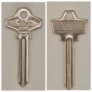 13er Set Vintage Schlage Jet Schlüsselrohlinge Ilco 1307W & 1307A Schlosserschlüssel - Bild 1 von 5