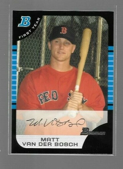 2005 Bowman Matt Van Der Busch Rookie #218 Red Sox - Image 1 of 1