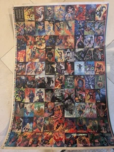 1994 DC MASTER SERIES SKYBOX UNCUT SHEET COMPLETE SET 1-90 - Bild 1 von 3