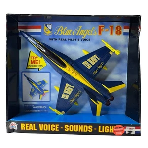 RARE Blue Angels F-18 Hornet Toy Jet FUNRISE 1997 14"x10" - Picture 1 of 12