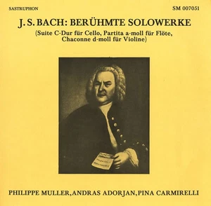 BACH Solo Cello Suite 3 MULLER Chaconne Partita for Violin Solo 2 CARMIRELLI LP - Picture 1 of 3