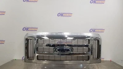 08 FORD F250 SD KING RANCH GRILLE ASSEMBLY CHROME SURROUND Foto 1 de 4