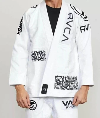 Shoyoroll RVCA Absolute King Lote 105 BJJ Gi Blanco | 450 GSM Kimono | Bolsa Gratis Foto 1 de 4