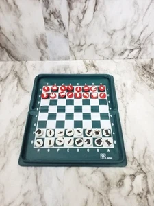Vintage H K Japan Travel Chess Set Magnetic - Picture 1 of 6