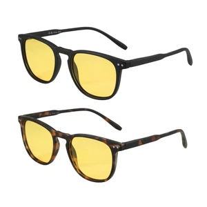 Night Vision Glasses for Men Women-Yellow Lens Night Driving Glasses Square F... - Picture 1 of 6