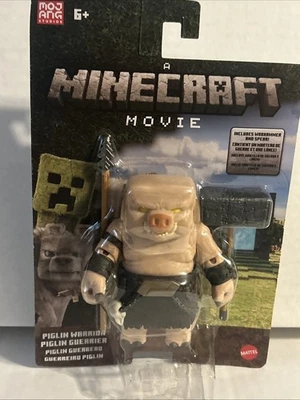 Figura Mattel A Minecraft Movie 4" Piglin Warrior Warhammer & Spear Foto 1 de 4