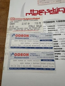 GARY NUMAN : PROGRAMME THE SKIN MECHANIC TOUR OCTOBER 1989 + TICKET STUBS - Picture 1 of 5