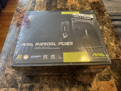MSI MAG A1250GL PCIE5 Modular ATX Power Supply 1250W 80 PLUS Gold - Image 1 of 3