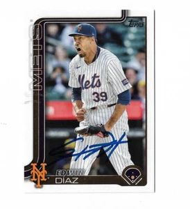 New York Mets EDWIN DIAZ  Signed 2025 Topps Card #286 - Picture 1 of 1