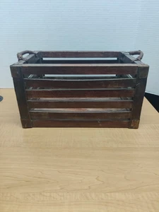 Vintage Primitive  Farmhouse Wooden Crate Cottage core 12"x8.5"x6.25" Farmhouse  - Picture 1 of 12