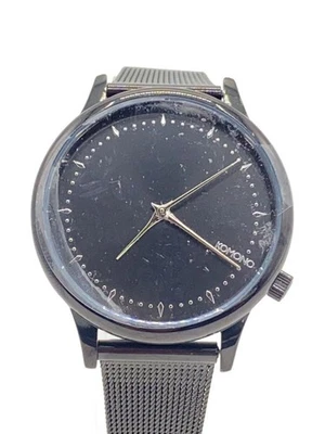 KOMONO Black Minimalist Analog Quartz Watch Mint JAPAN - Image 1 of 4