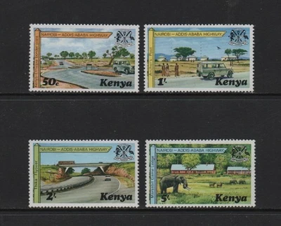 KENYA 1977 NAIROBI-ADDIS ABABA HIGHWAY Set of 4v.  (SG102/5) *MNH* - Image 1 of 2