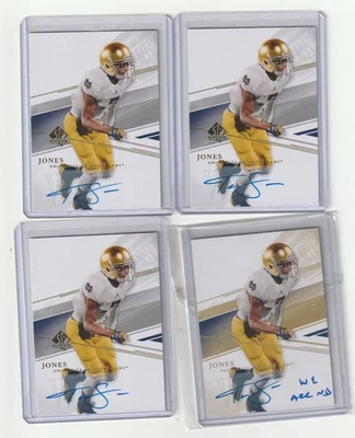 2014 Upper Deck SP Authentic , SPX etc T.J. Jones auto RC /25 etc lot of 6 - Image 1 of 4