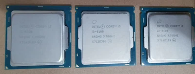 3 Stück CPU I3 6100 2x 3.7 GHz Sockel 1151 6.Generation 2C4T 3MB Cache Skylake-S - Bild 1 von 2