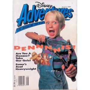 Disney Adventures Magazine AUG 1993 Dennis the Menace Cover Sumo Wrestlemania - Picture 1 of 9