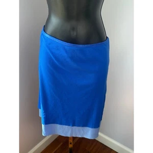 Esprit Minirock blau zweifarbig Saum Nylon gefüttert XS - Bild 1 von 5